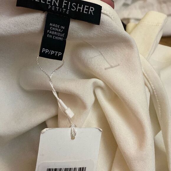 NWT Eileen Fisher Women's Silk Camisole Tank Top White Size 2P - Picture 3 of 6